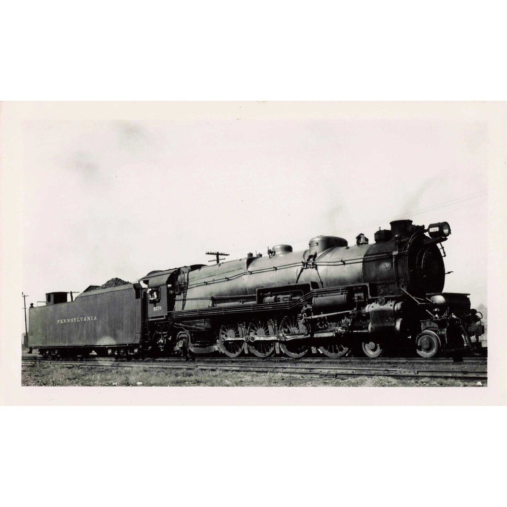 PRR Pennsylvania Railroad 4-8-2 #6776 Steam Locomotive Photo Philadelphia 1939